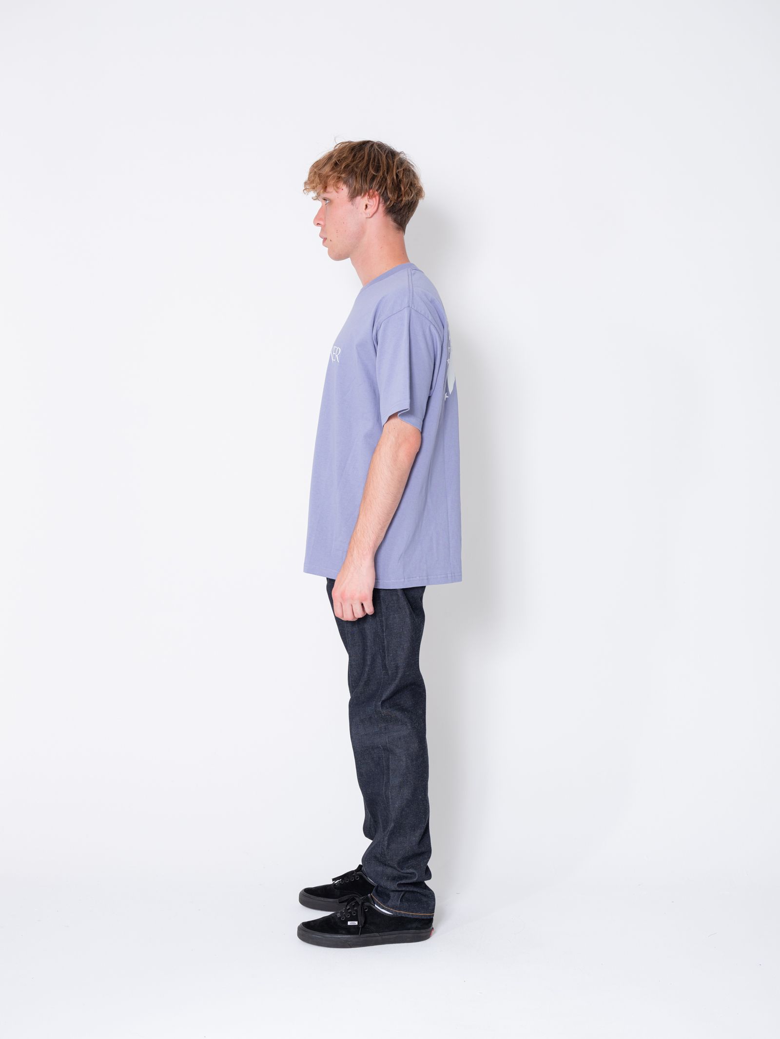 S/S PRINT TEE "HILL" (S.BLUE) / パラマウントピクチャーズ コラボ Tee