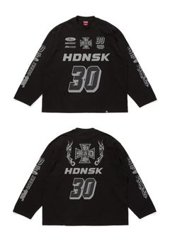 【ラスト1点】Racing L/S Tee (BLACK) / レーシング プリント ロングスリーブ Tシャツ
