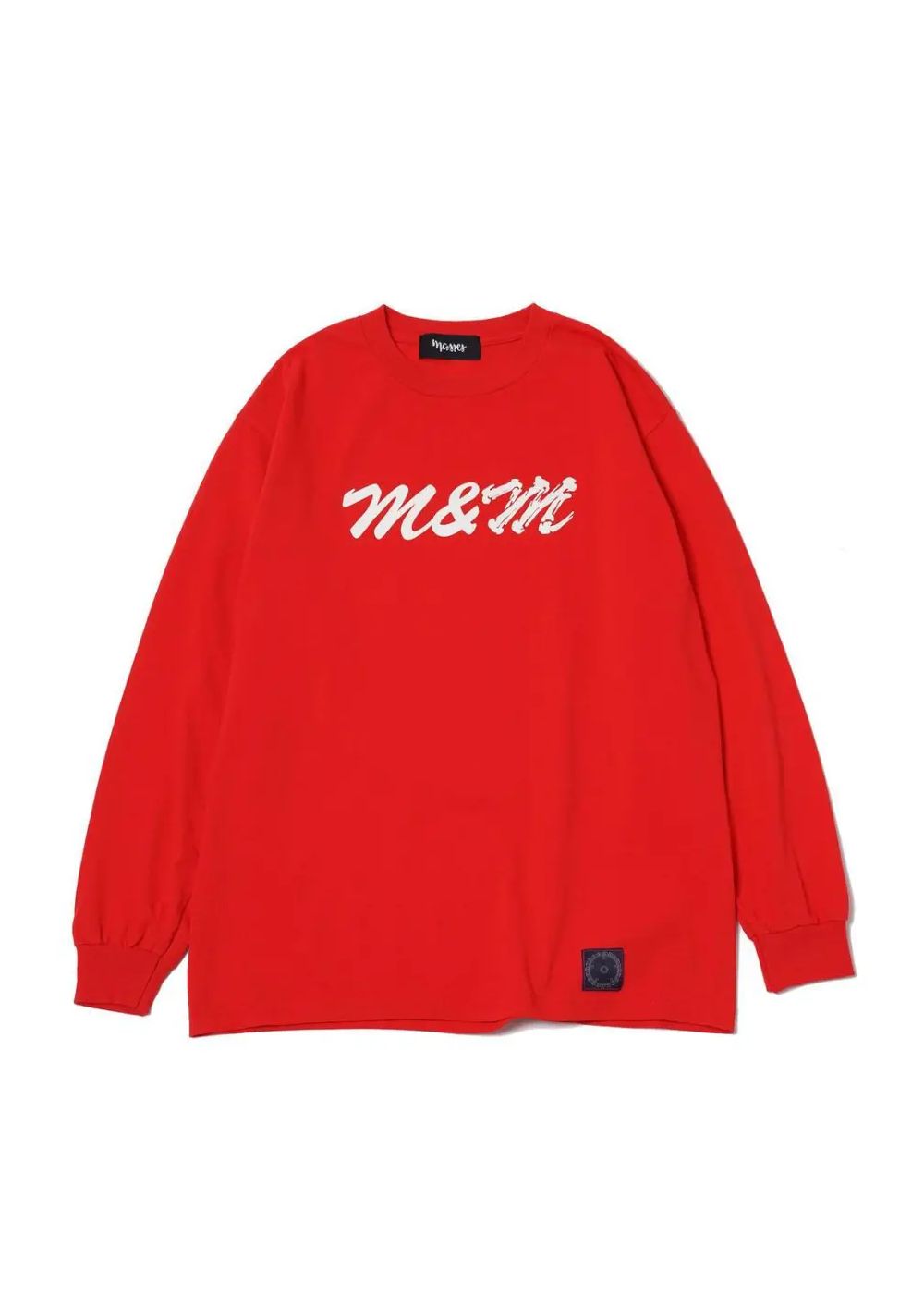 PRINT L/S TEE (×MASSES) (RED) / マシス コラボレーション プリントロンT