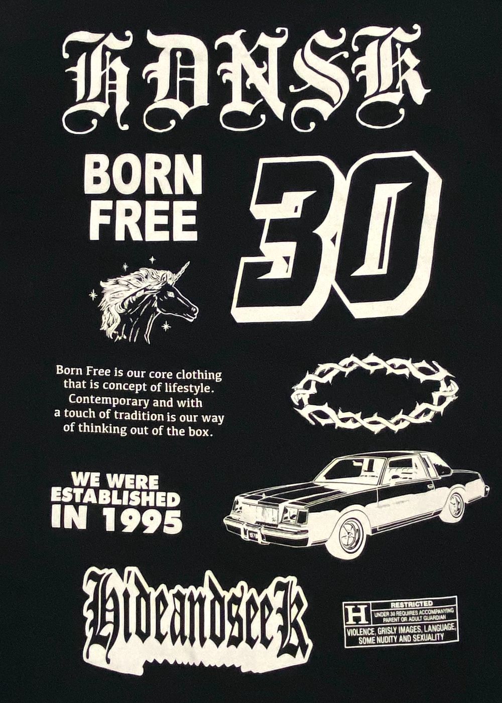 30 L/S Tee (BLACK) / プリント ロングスリーブ Tシャツ