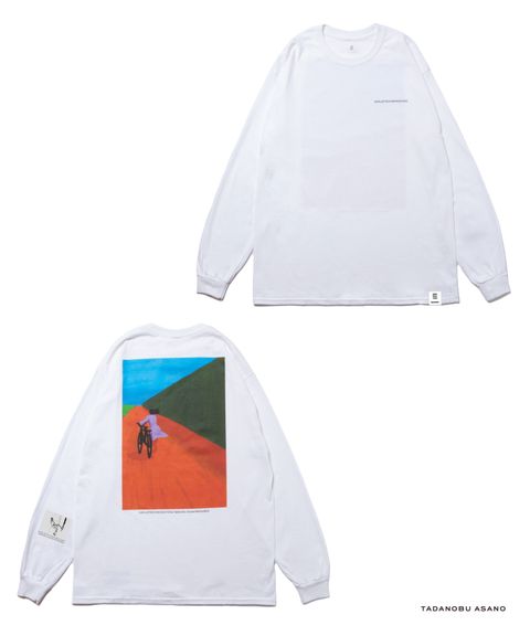 × Tadanobu Asano BICYCLE LS TEE (WHITE) / 浅野忠信 コラボロンT (バイシクル)