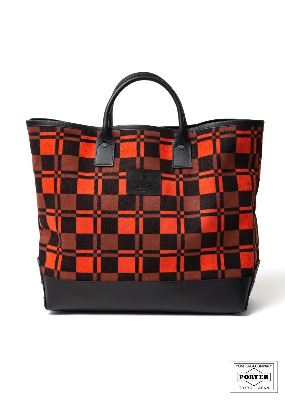 COMBI TOTE BAG (BLACK×ORANGE) / ポーター コラボトートバッグ