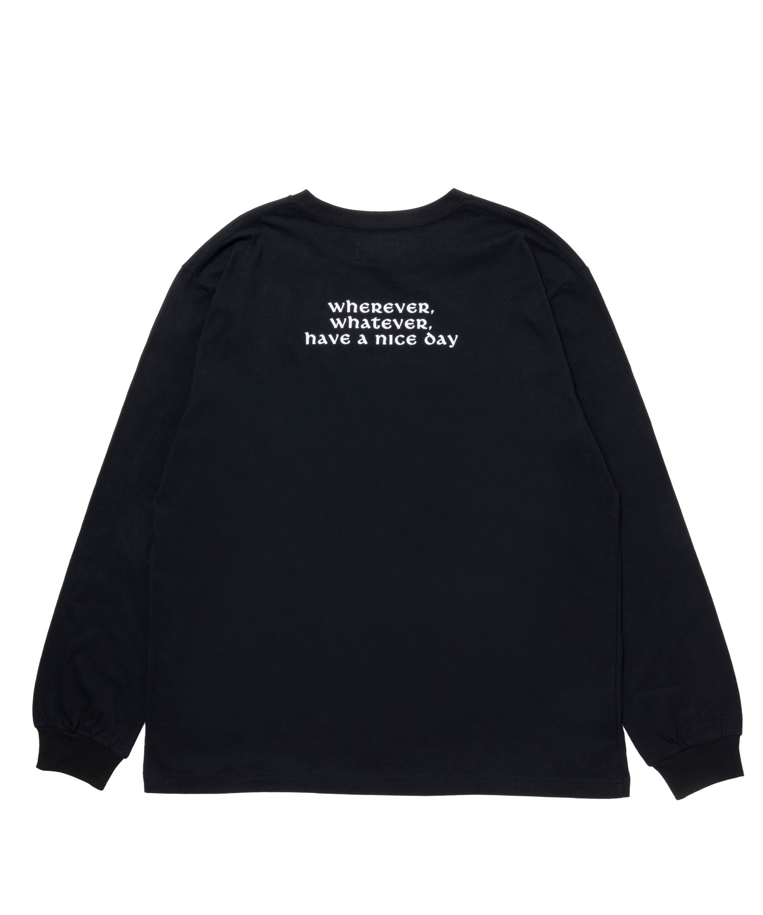 R9 PHOTO LS TEE (BLACK) /  オリジナル フォトプリント Tシャツ