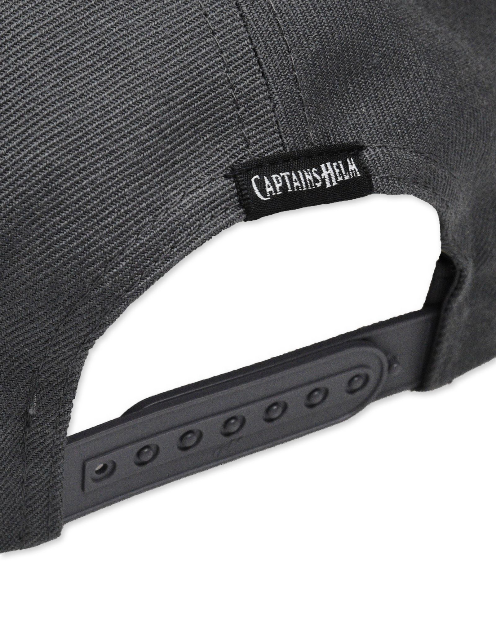 LOGO SNAP BACK CAP (GRAY) / ロゴ刺繍 ベースボール キャップ