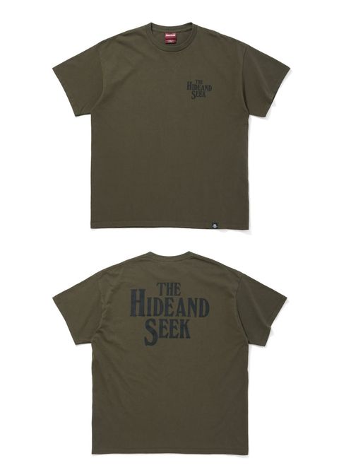 The HAS S/S Tee (OLIVE DRAB) / ロゴ プリントTee
