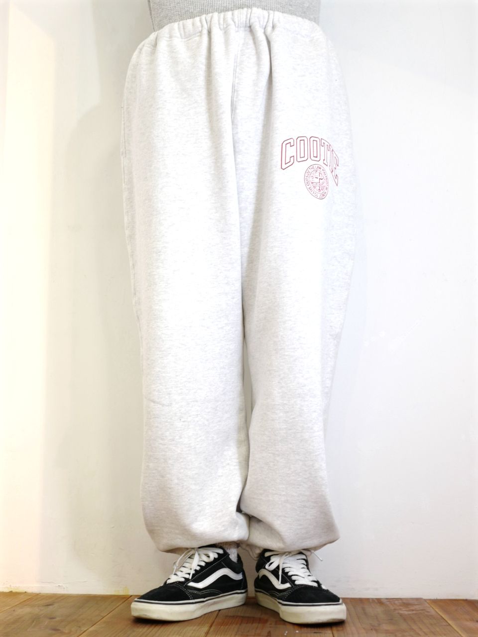 1LDK美品！試着のみennoycityfleece NAVY × WHITEパンツのみ