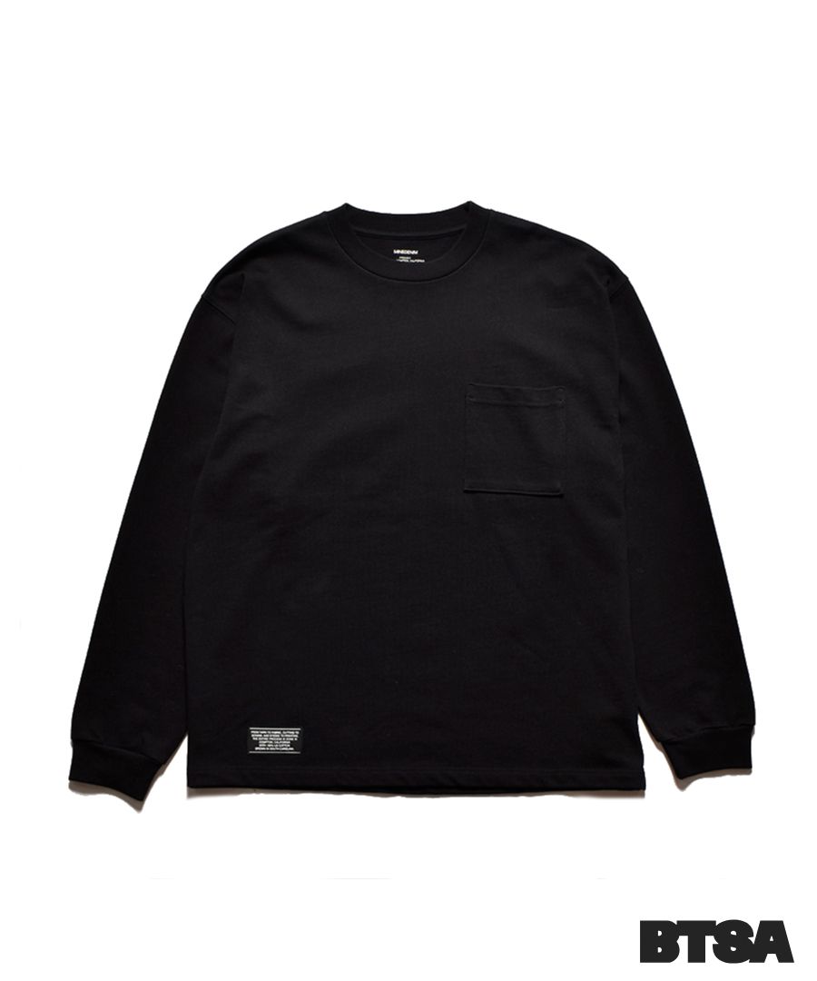 MINEDENIM - Heavy weight Loose Fit L/S T-SH (BLK) / BTSA コラボ Tシャツ | LOOPHOLE