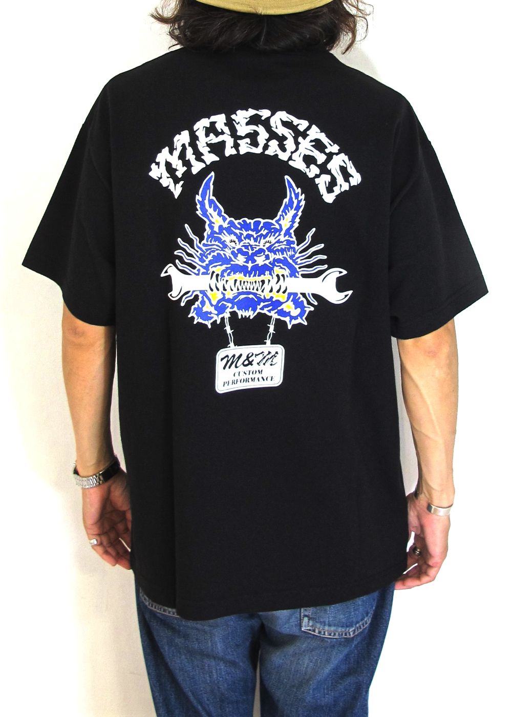 M&M CUSTOM PERFORMANCE - ×MASSES MAD DOG T (BLACK) / マシス 