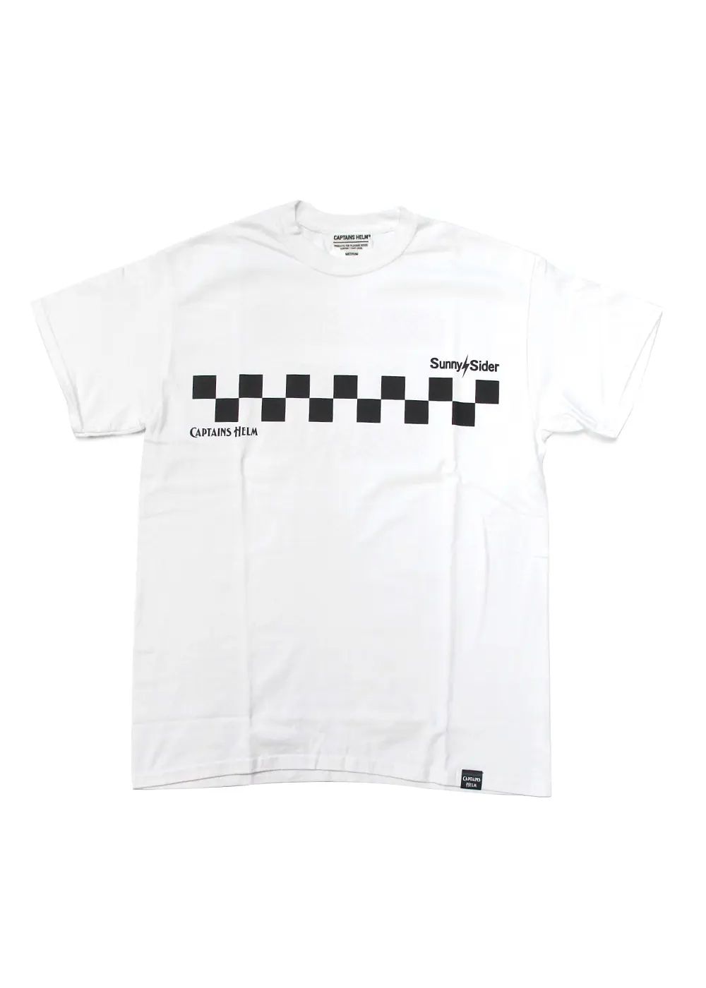 ×SUNNY C SIDER CHECKER LOGO S/S TEE (WHITE) / サニーシーサイダー コラボチェッカーロゴT