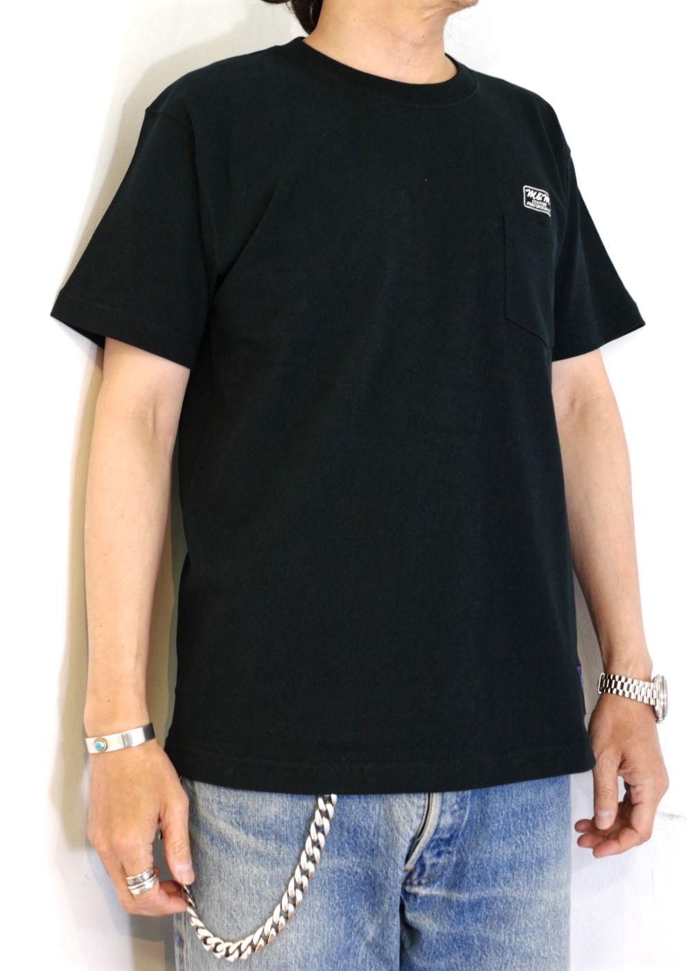 M&M CUSTOM PERFORMANCE - PRINT S/S POCKET T-SHIRT (BLACK) / バック