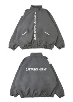 MIL SEEKERS NYLON JACKET (GRAY) / リップストップ ナイロン トラック ジャケット / セットアップ可能