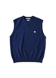 GDC×TW Cotton Knit Vest (NAVY) / ×TW コラボ ニット ベスト