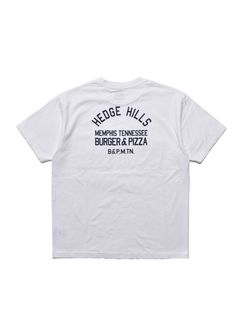 Hedge Hills Burger Shop T-SH (WHT) / オリジナル プリント ポケット Tシャツ
