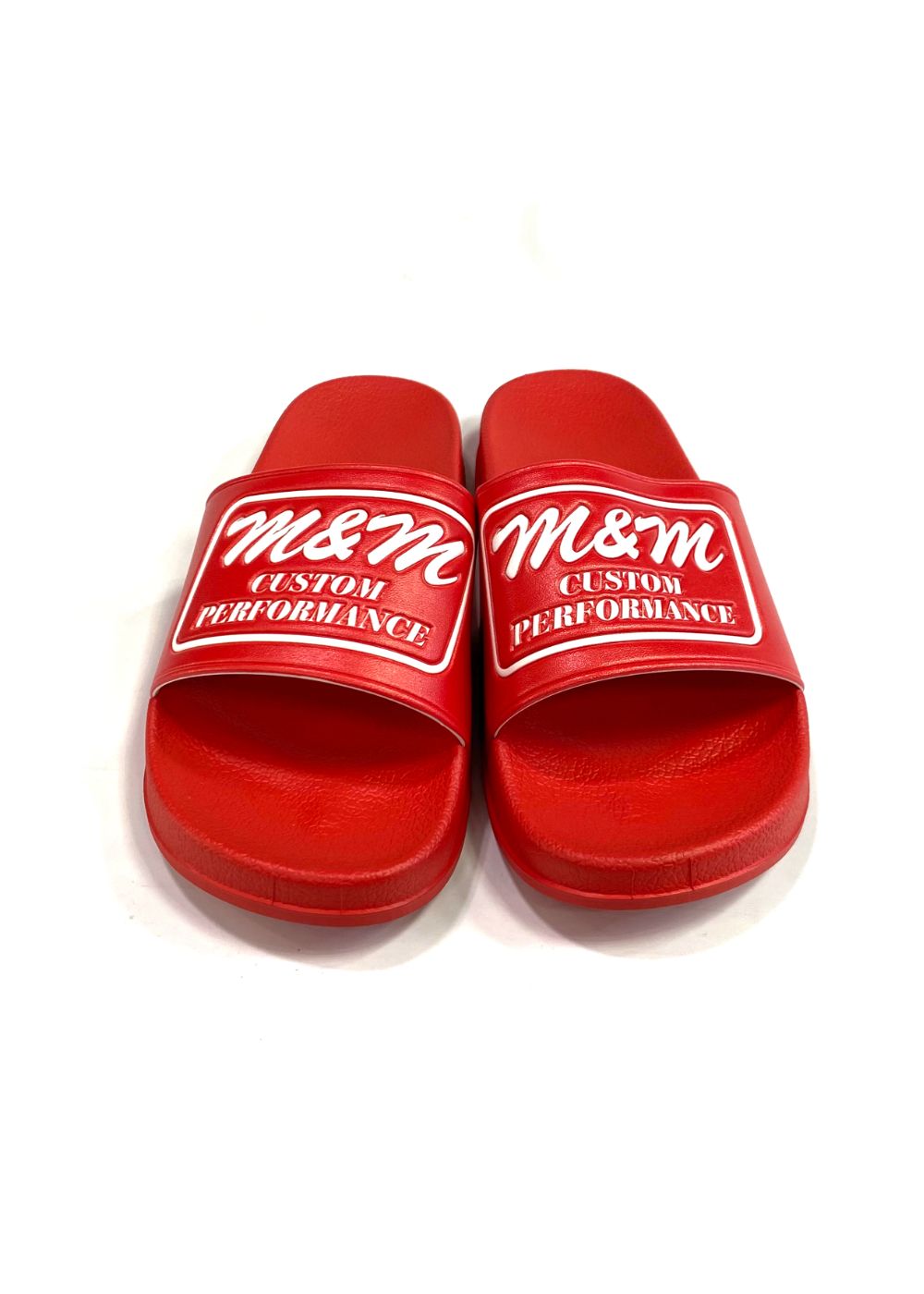 M&M CUSTOM PERFORMANCE - SANDALS (RED) / エンボスロゴ