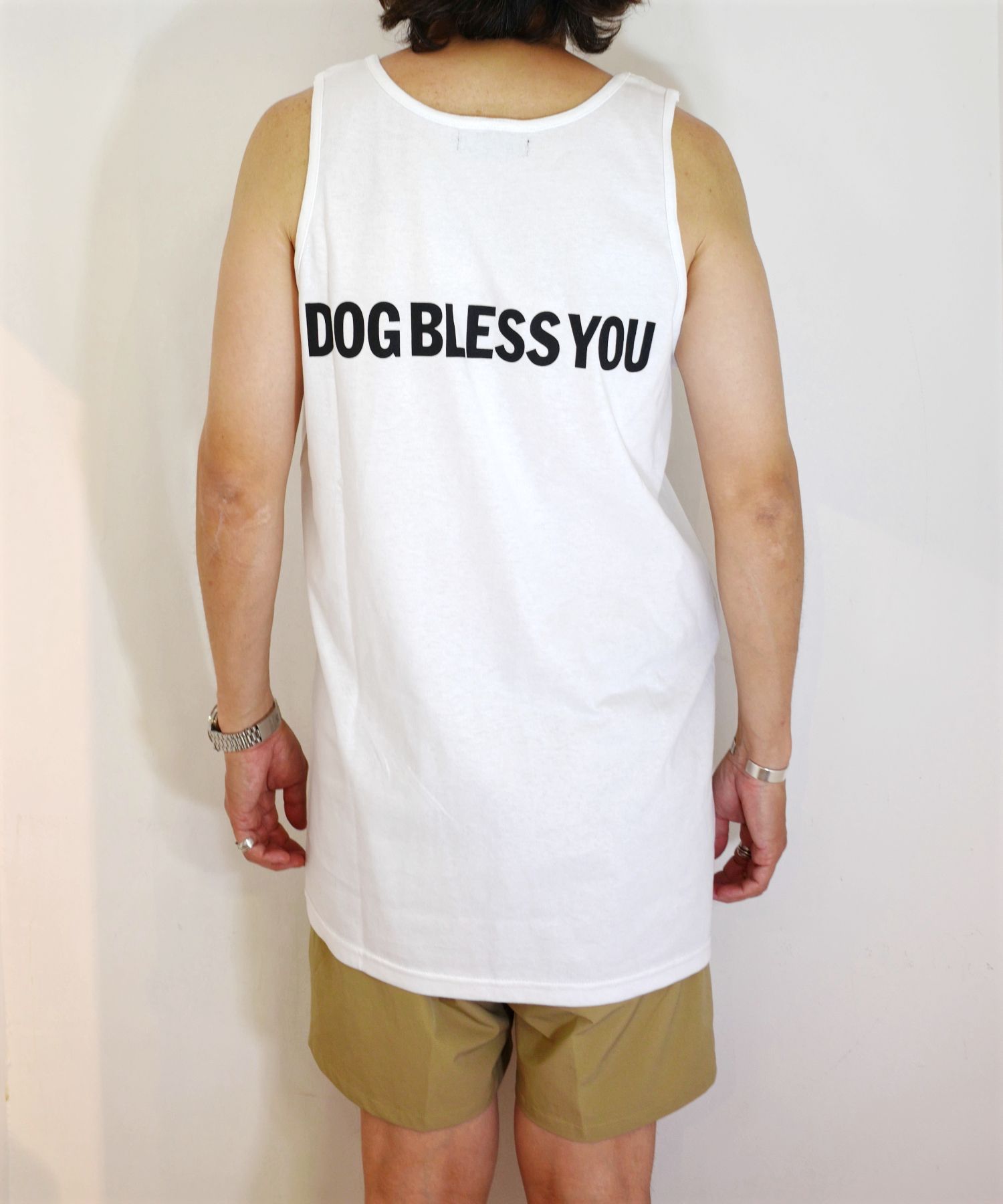 MARIA TANK TOP (WHITE) / プリント タンクトップ