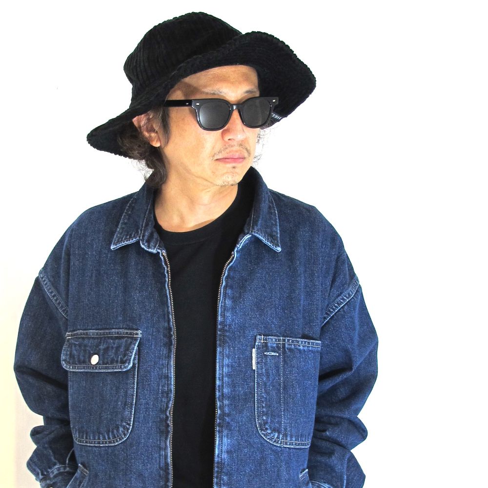 CAPTAINS HELM - FAT CORDUROY BALL HAT (BLACK) / オリジナル