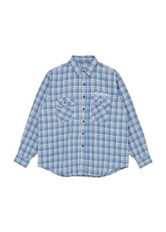 Flannel Shirt (BLUE) / チェック コットン ネルシャツ