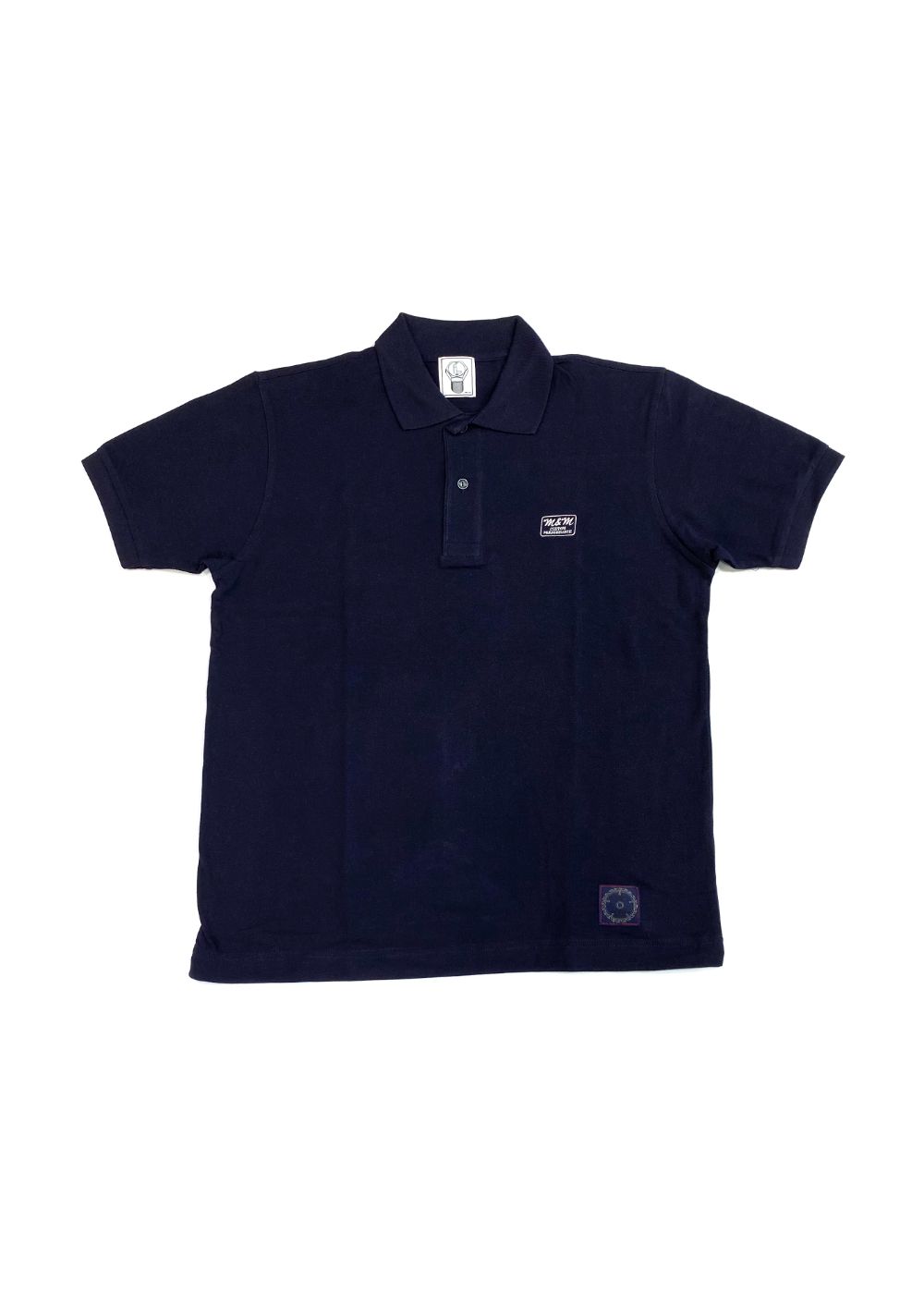 M&M CUSTOM PERFORMANCE - HEAVYWEIGHT COTTON POLO SHIRT (NAVY