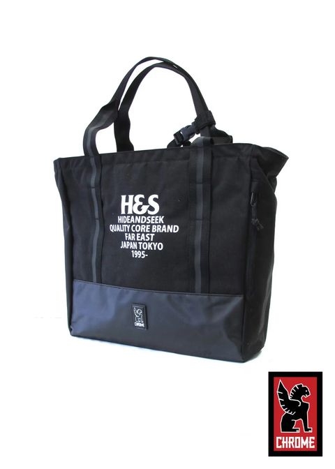 × CHROME / CIVVY MESSENGER TOTE BAG (BLACK) / クローム コラボトートバッグ