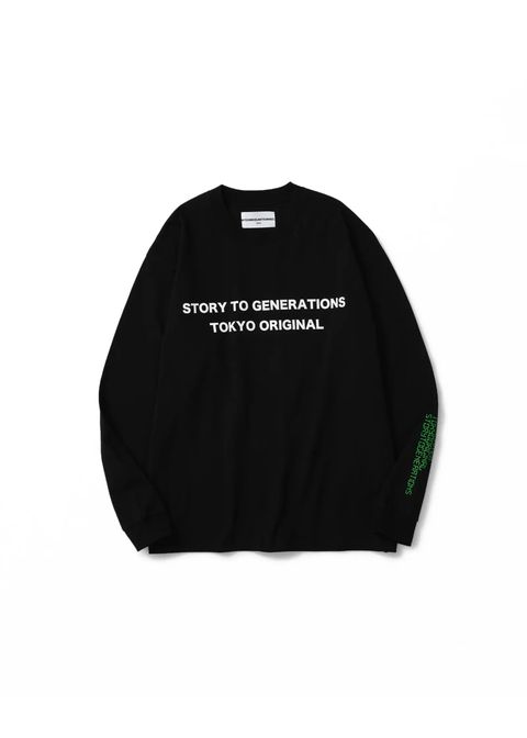 STG SHIRT (BLACK) / ロゴ プリントTシャツ