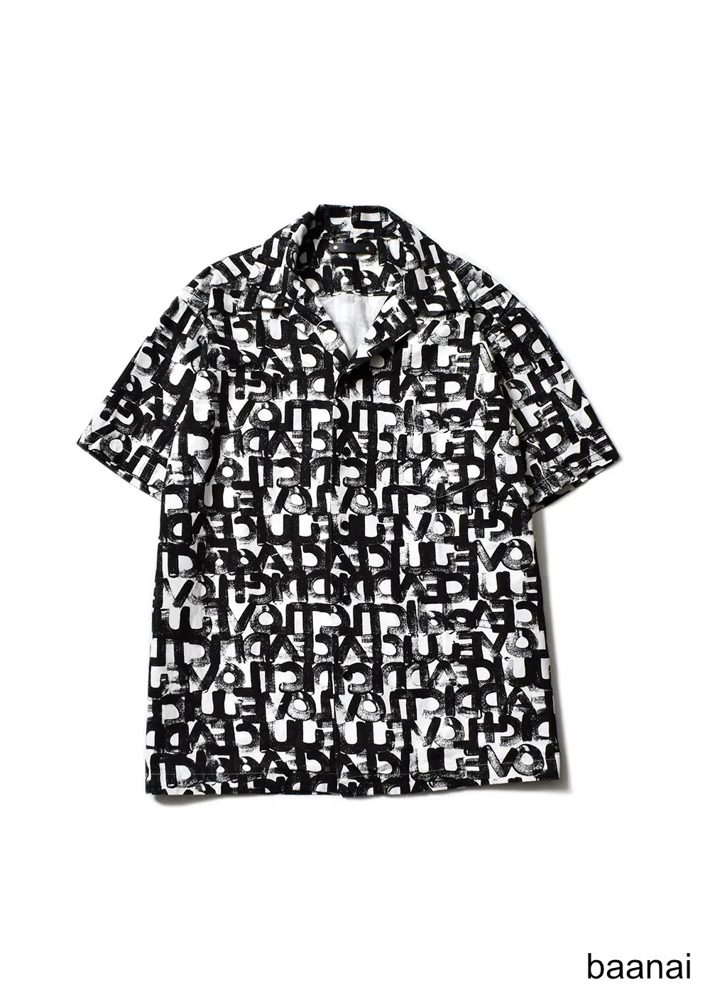 ×baanai L.J.A Denim Open Collar SH (WPT) / バーナイ コラボオープンカラーボックスシャツ