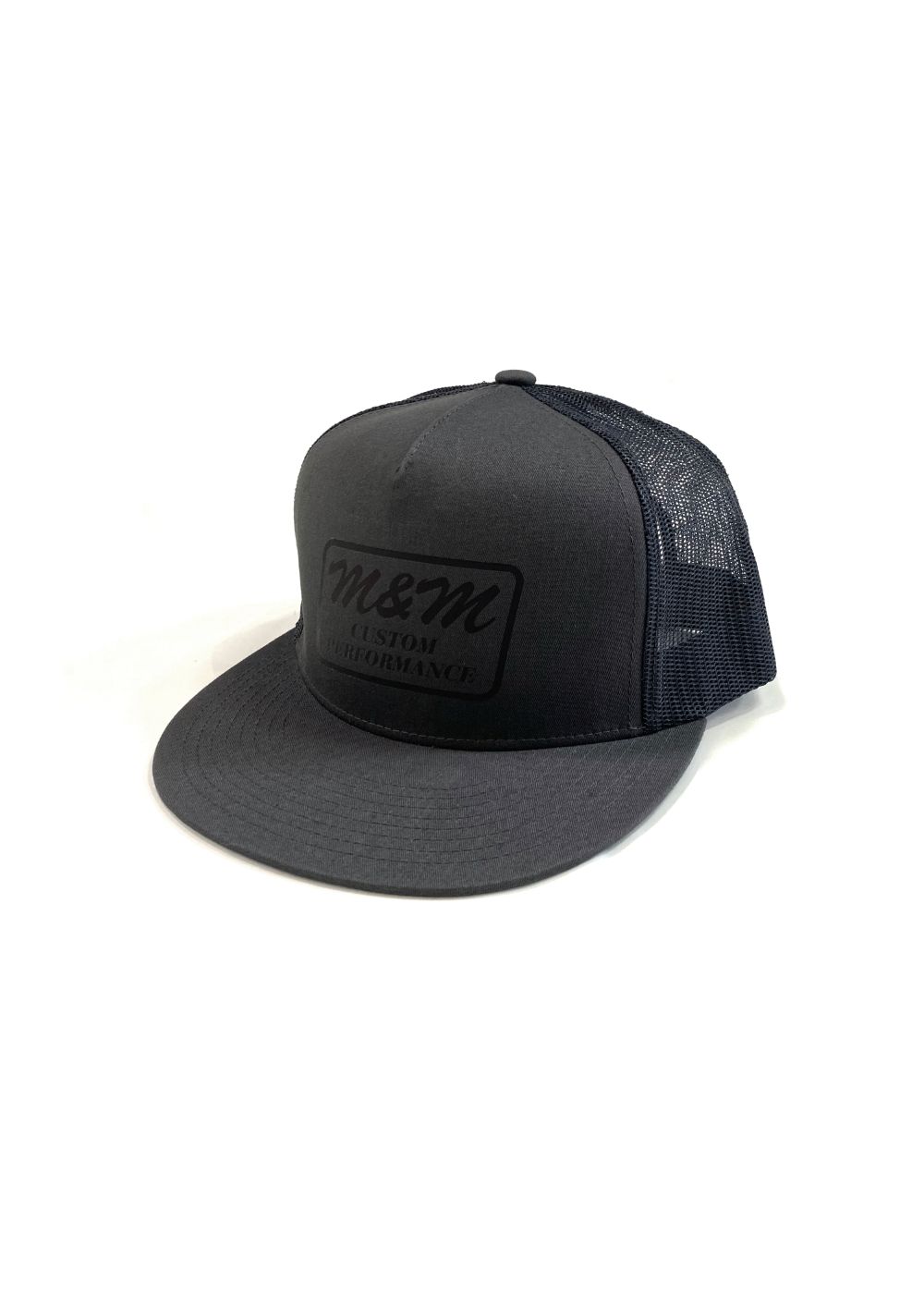 Classic Trucker Mesh Cap (CHARCOAL) / ロゴ プリント メッシュキャップ