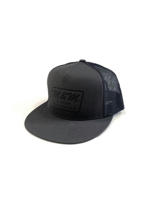 Classic Trucker Mesh Cap (CHARCOAL) / ロゴ プリント メッシュキャップ