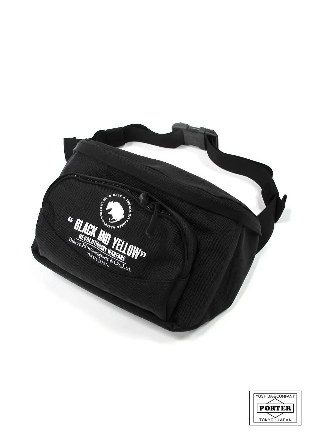 WAIST BAG collaboration with PORTER (BLACK) / ポーター コラボウエストバッグ