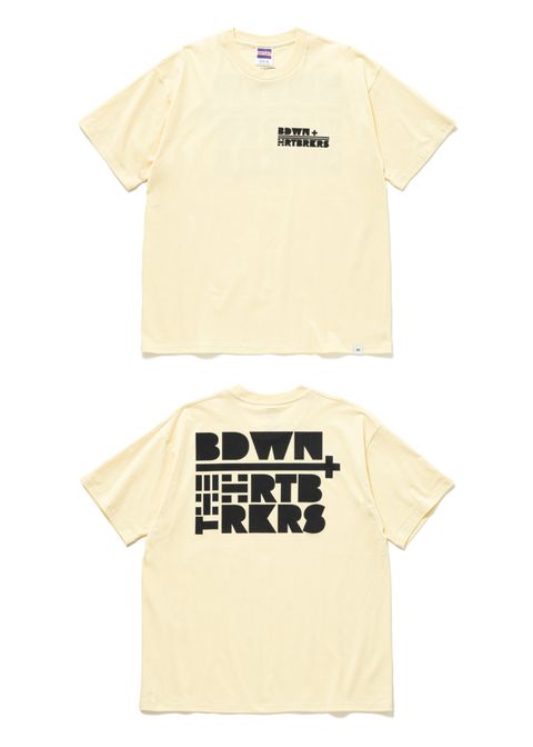 S/S PRINTED TEE "KEITH" (CREAM) / プリント Tシャツ