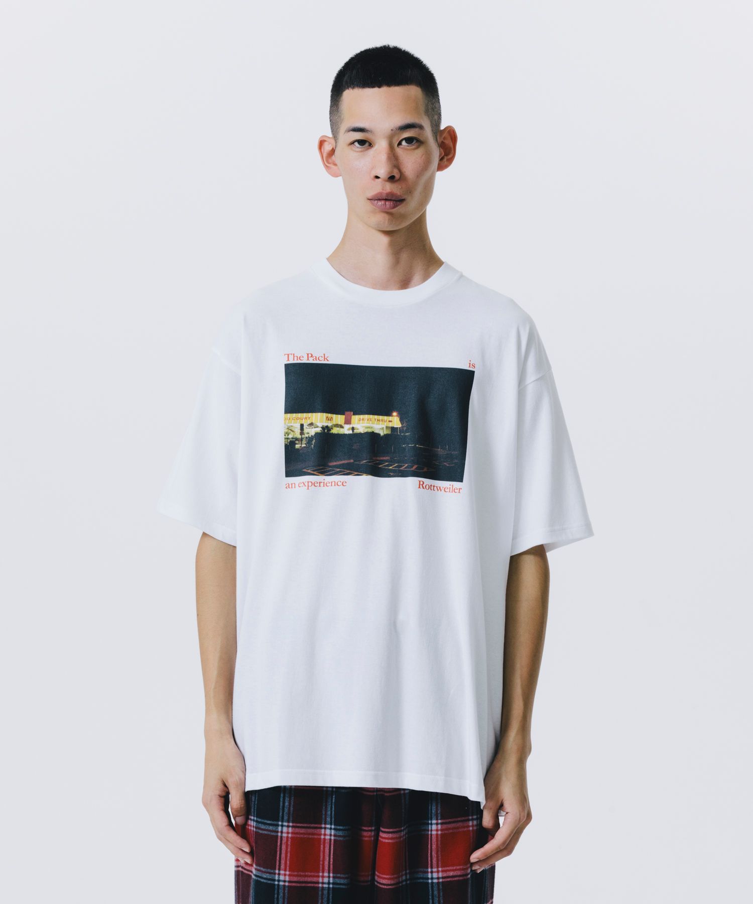 CAL NIGHT PHOTO TEE (WHITE) / フォト プリント Tシャツ