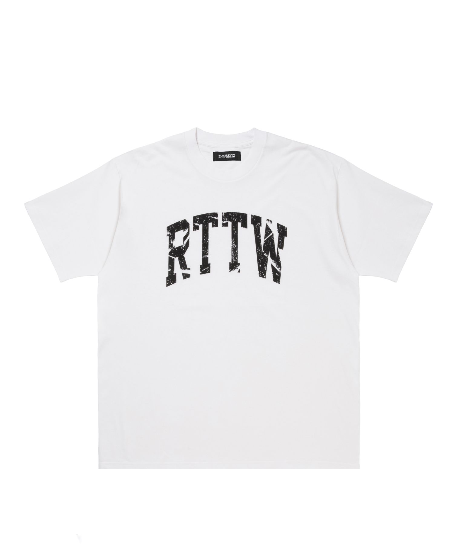RTTW TEE (WHITE) / カレッジ ロゴ プリント Tシャツ