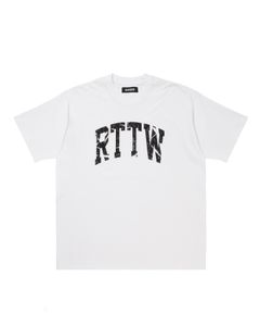 RTTW TEE (WHITE) / カレッジ ロゴ プリント Tシャツ
