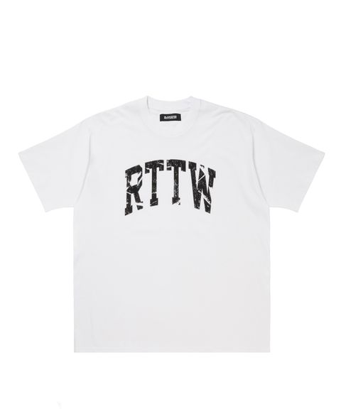 RTTW TEE (WHITE) / カレッジ ロゴ プリント Tシャツ
