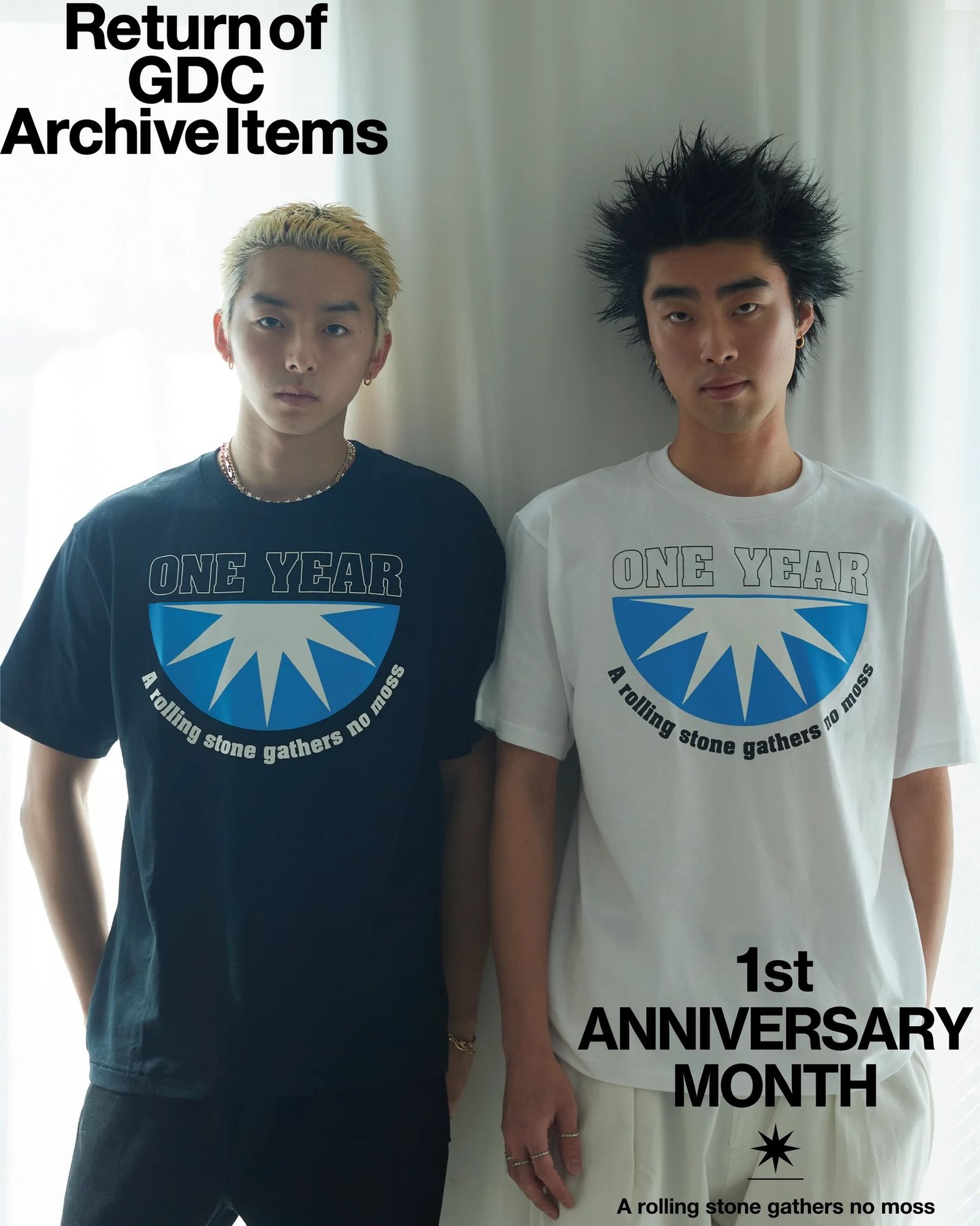 Half Star TEE 1th Limited (BLACK) / GDC 復活 1周年記念 Tシャツ