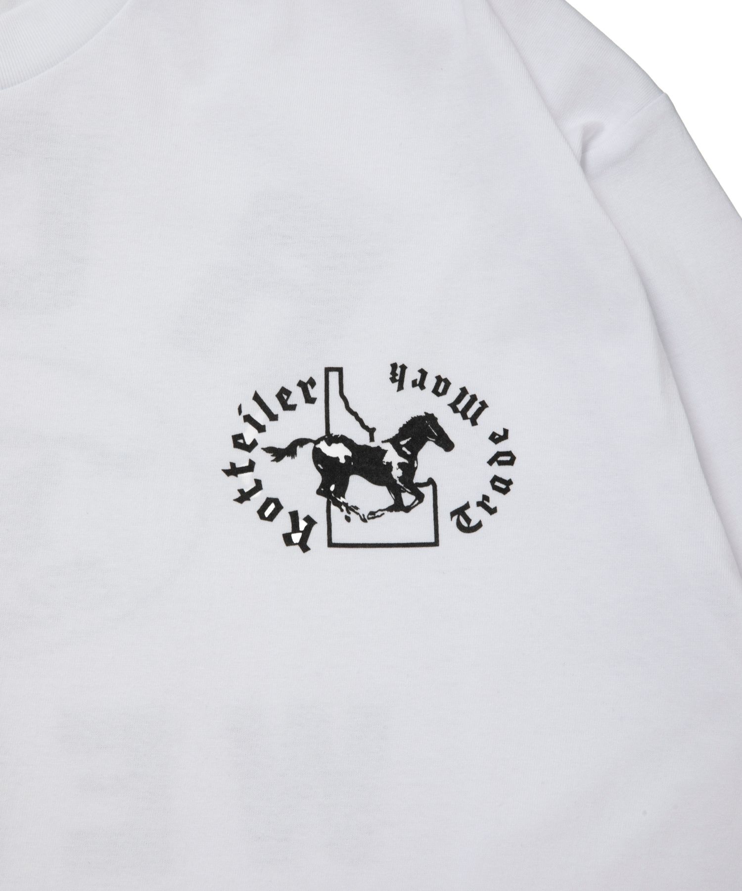 HORSE LSTEE (WHITE) / プリント Tシャツ