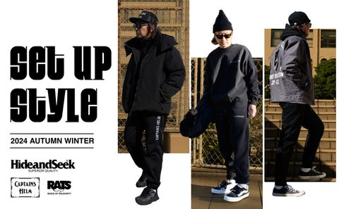 2024AW SET UP STYLE / スタイル特集アップ致しました