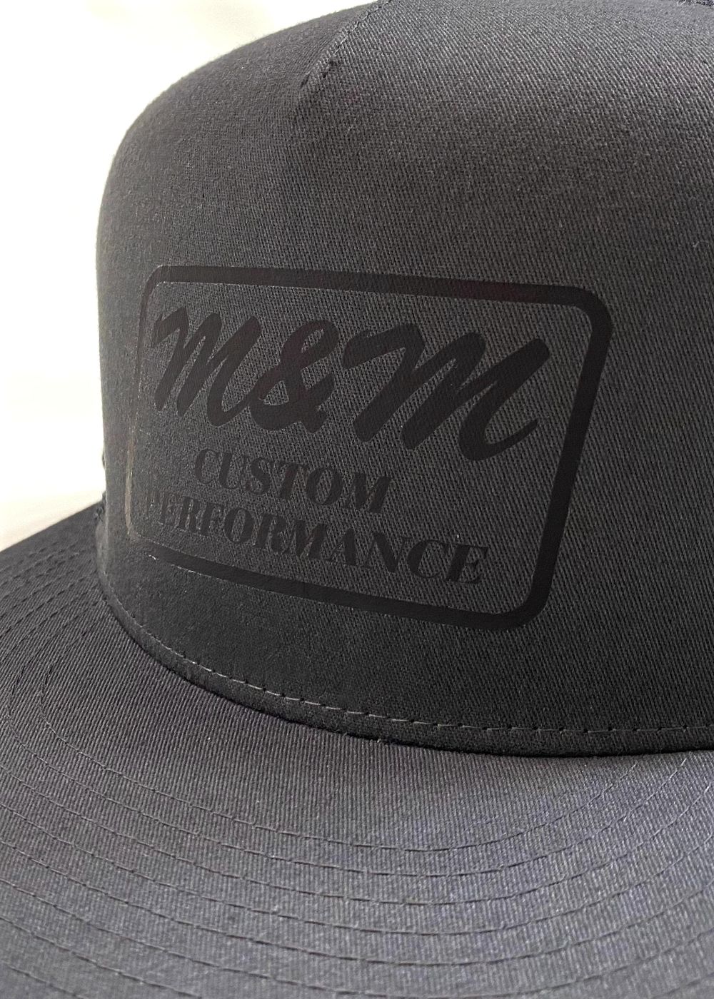 Classic Trucker Mesh Cap (CHARCOAL) / ロゴ プリント メッシュキャップ