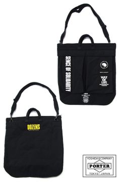 HELMET BAG TYPE-P (BLACK) / ポーター コラボヘルメットバッグ