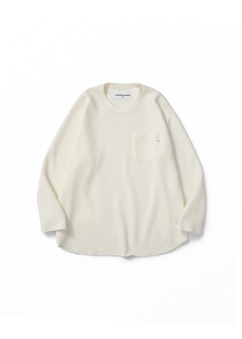 THERMAL SHIRT (WHITE) / サーマル カットソー