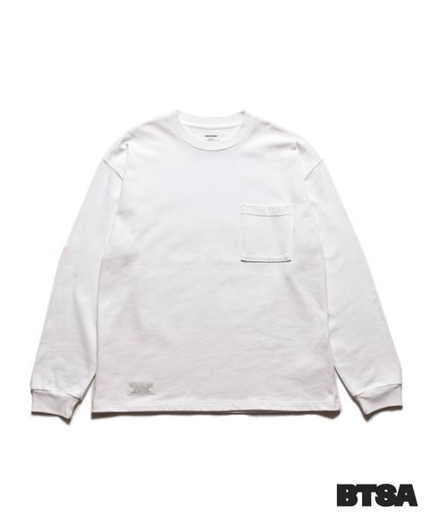 Heavy weight Loose Fit L/S T-SH (WHT) / BTSA コラボ Tシャツ