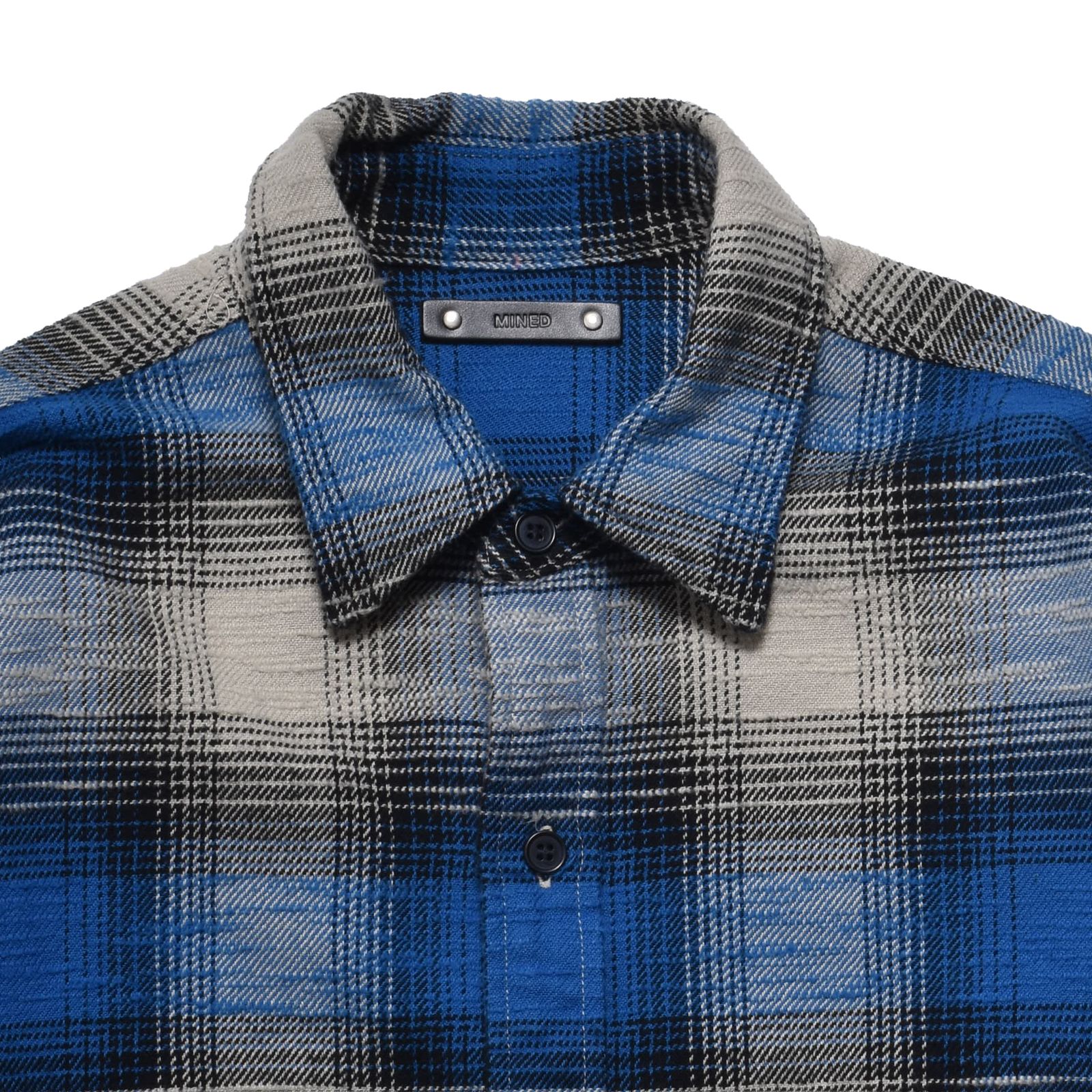 Heavy Cotton Flannel Ombre Work Shirt (BPT) / ヘビー コットン オンブレチェック ネルシャツ