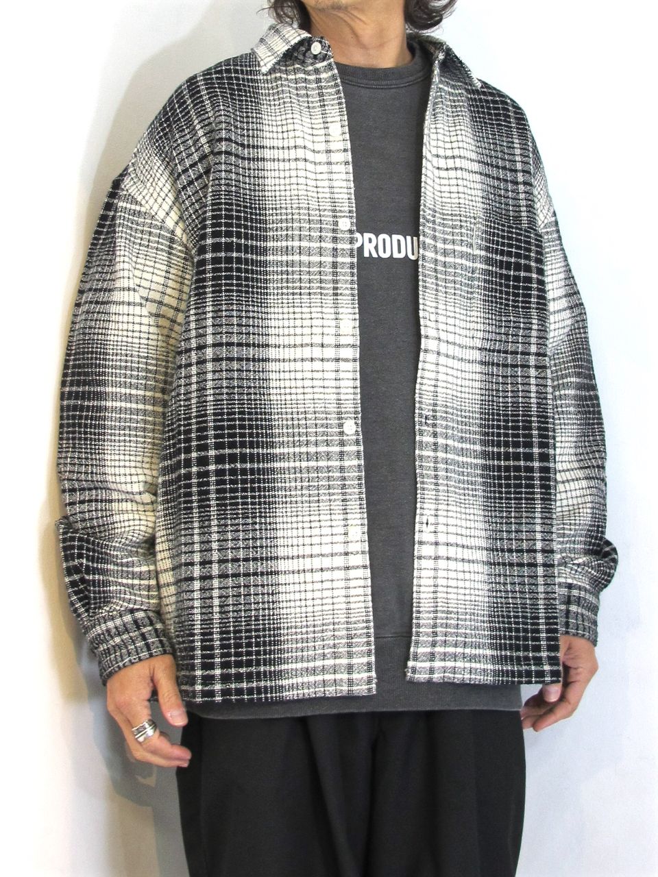 30%OFF SALE セール 新品未使用 cootie OMBRE CHECK WORK L/S SHIRT