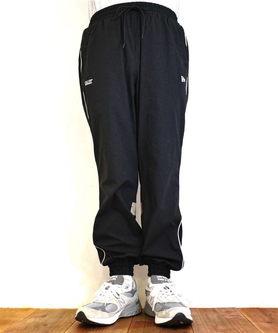 ×NEWERA®︎ CALEE LOGO OVERSIZED PIPING TRACK PANTS (BLACK) / ニューエラ コラボ トラック パンツ / セットアップ可能