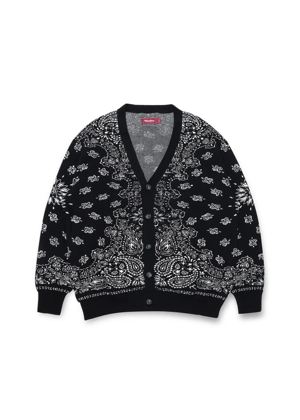 BANDANA CARDIGAN (BLACK) / バンダナ カーディガン