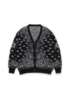 BANDANA CARDIGAN (BLACK) / バンダナ カーディガン