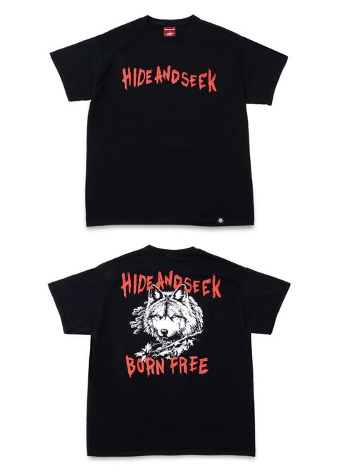 Wolf S/S Tee (Back) (BLACK) / ウルフ プリントTee (バック)