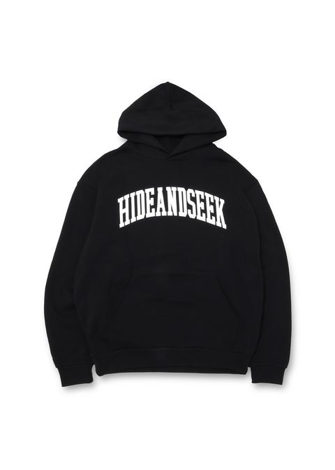 College Hooded Sweat Shirt (BLACK) / カレッジ ロゴ スウェット パーカー