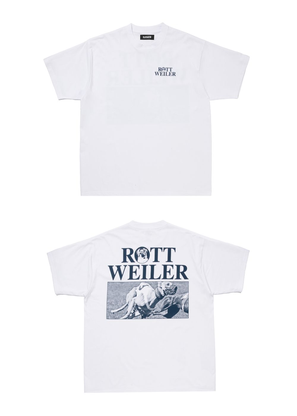 DOGRACE TEE (WHITE) / フォト プリント Tシャツ