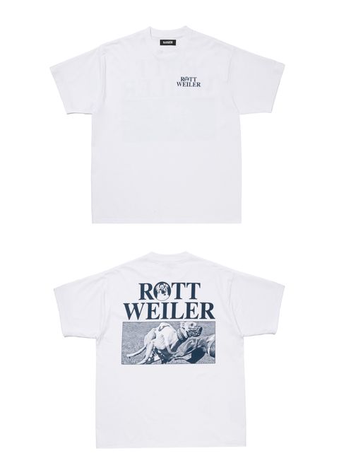 DOGRACE TEE (WHITE) / フォト プリント Tシャツ