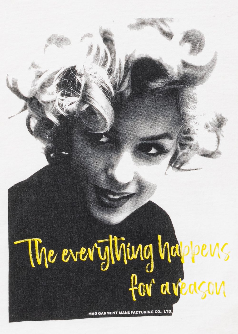 MONROE TEE (WHITE) / マリリンモンロー プリント Tシャツ